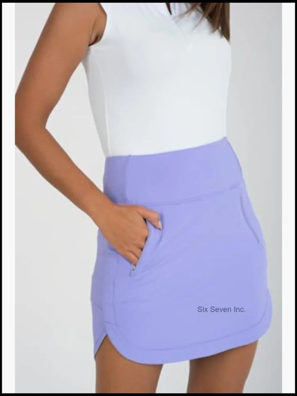 UPF 50+ Icefil Cooling Tech Straight Skort Pull On Active Skort